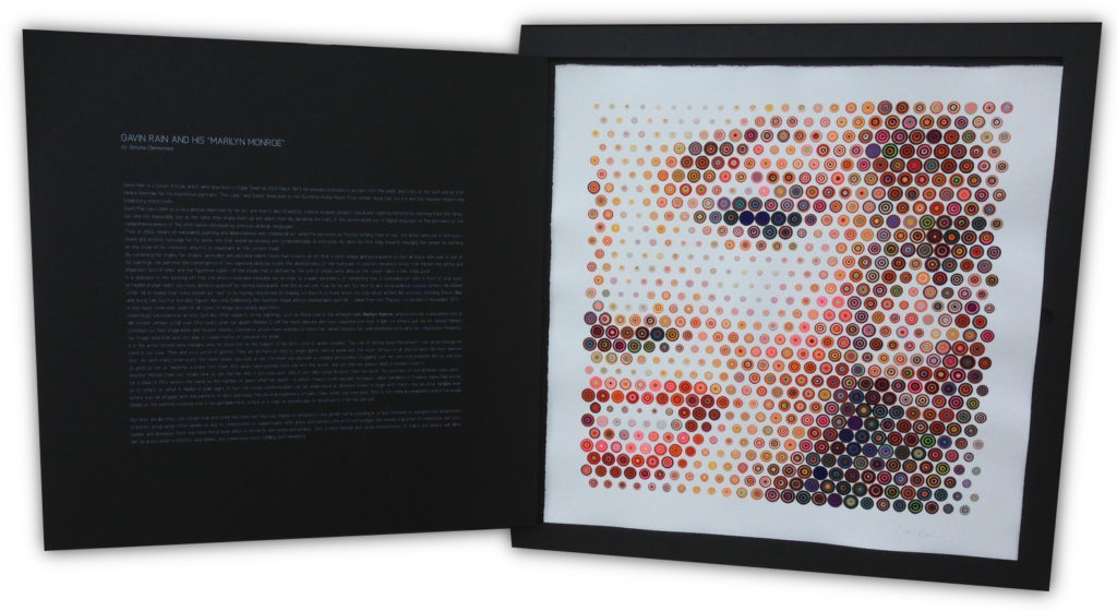 Gavin Rain 21 cartellina marilyn monroe